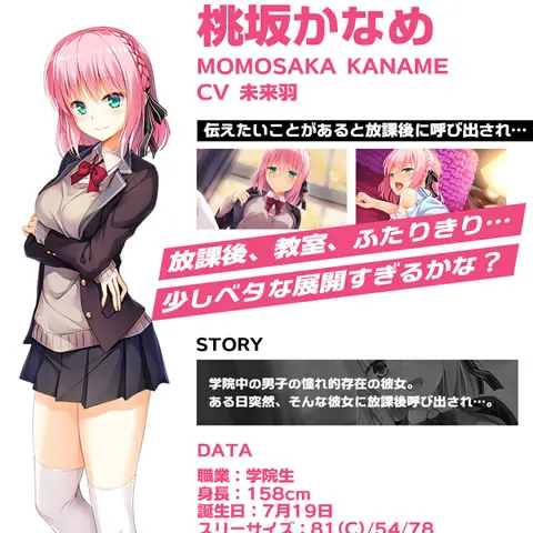 アナザーヒロイン 桃坂かなめプロフィール